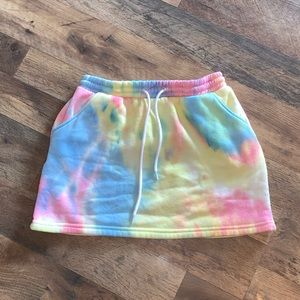 Tye dye sweatskirt